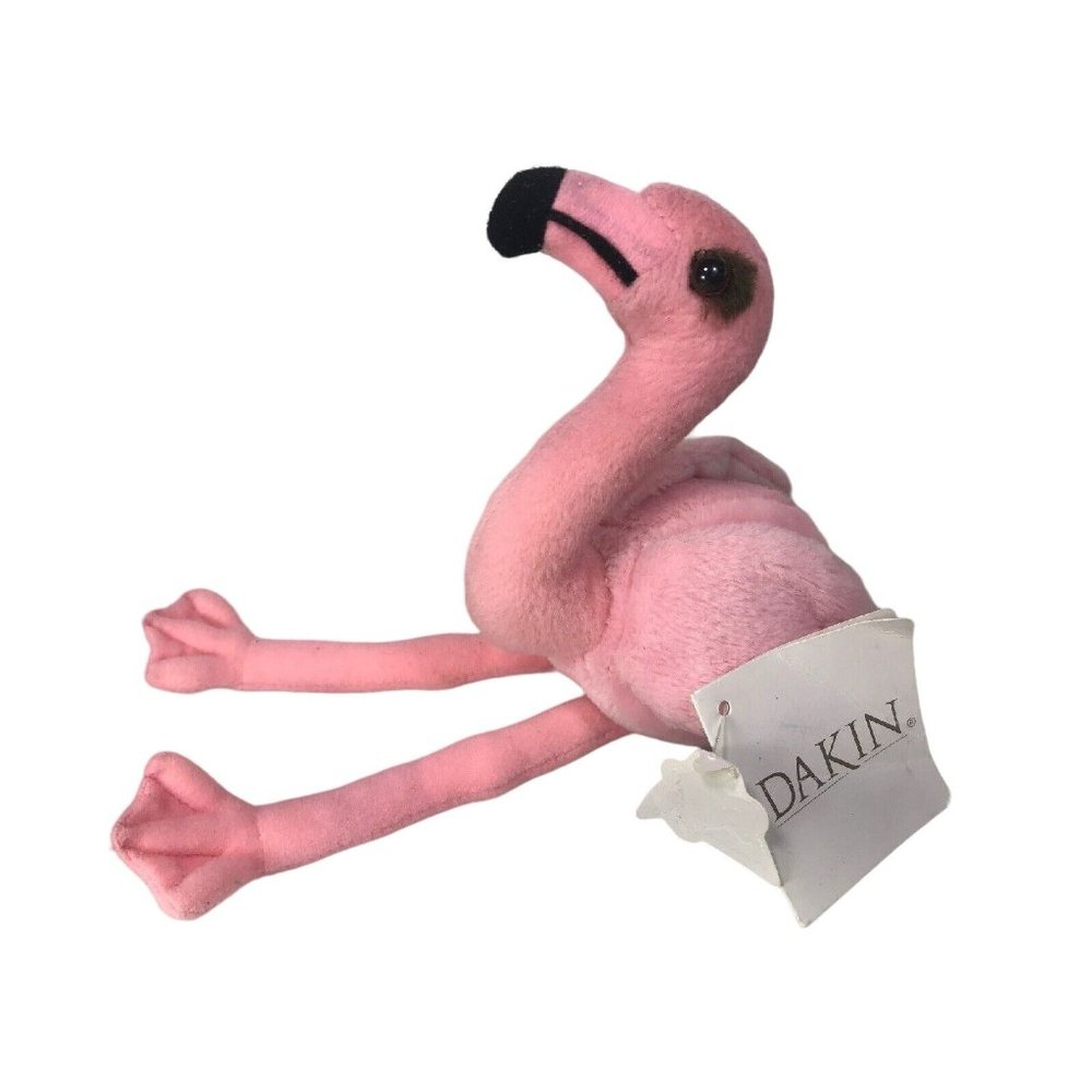 Pink Flip the Flamingo Bean Bag Plush by Dakin Huggables With Original Tags - Picture 1 of 10